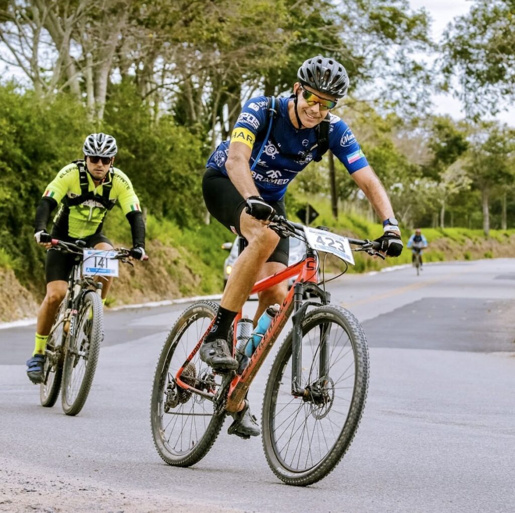 Marcelo Andrade during a 120 km race